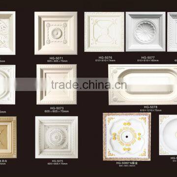 pu carved ceiling medallions decortive ceiling domes/hall ceiling decorative moulding