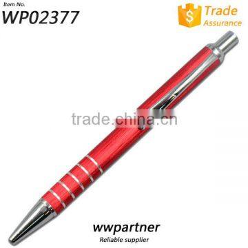 Premium Metal Ballpoint Pen with Wire Drawing Appearance , Click Pen