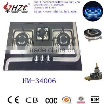 Three Burner Built-in Top Stainless Steel Gas Hob photo-3