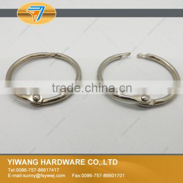 10years factory hot sale 1 Inch silver metal book ring