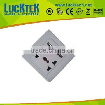 USB 5PIN Universal Wall Socket with Switch