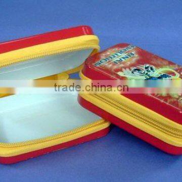 Fashionable Rectangular Zipper Tin Box