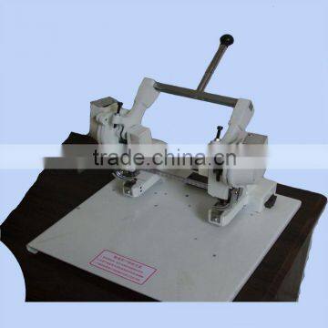 Manual double head Eyelet punching Machine