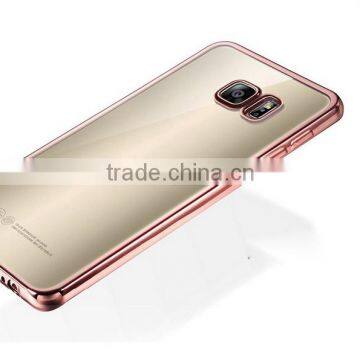 Clear Hard Back TPU Gold Electroplating Bumper Case Cover For Samsung S7 & S7 Edge photo-6