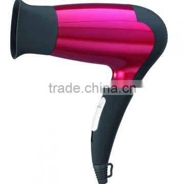 Hanging loop Spray-paint body Foldable design Travel hair dryer