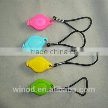 Promotional plastic handlebar bicycle turn signal light with string