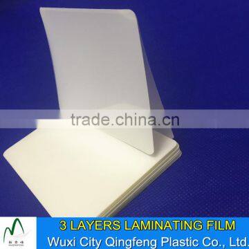 60-250mic Office School 3 Layers Laminating Sheet Hot Pouch Laminating Film Laminator Usage Pouches