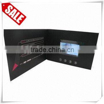 Custom video brochure, video booklet, video card for advertising