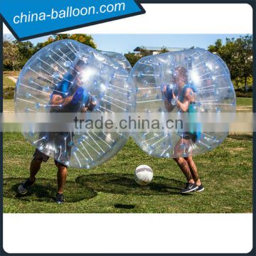 football inflatable body belly bumper ball, bump zorb ball, bump jumping ball