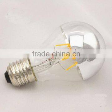 Alibaba R50 Chrome Cover Dimmable 2W 4W 6W 8W LED Filament Bulbs E27 E26 E14 Led Decorative Bulbs