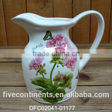 2016 wholesale ceramic water jug ceramic milk jug milk mug