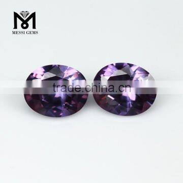 Factory Wholesale Synthetic 46# Corundum Machine Cut Oval Ruby Gemstone photo-2