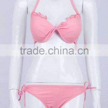 Solid Bikinis Doble Push up Extreme Bikinis Bathing Suits Women photo-2