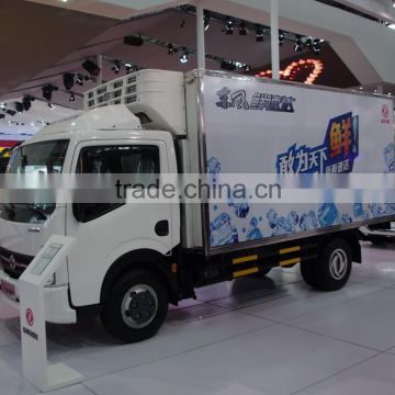 China manufacturer refrigerated freezer trailer low temperature refrigerated ice cream truck 6 wheels refrigerated insulated