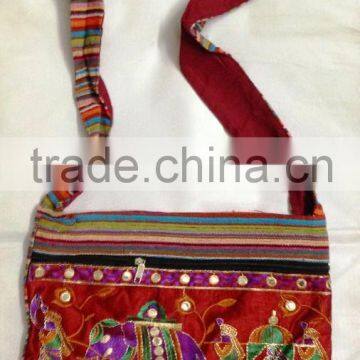 Cotton canvas Traditional Indian Ethnic Gypsy shoulder bags Unisex bags