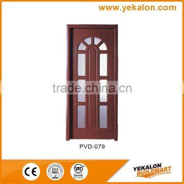 Yekalon Hot Sale MDF door Interior Door Flush series glass chineese MDF door