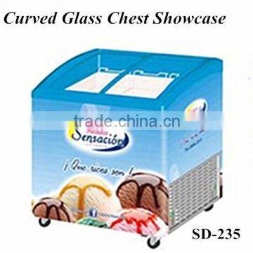 High quality 235L ,575L CE approval commercial ice cream showcase for sale