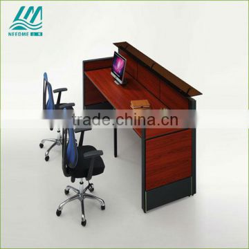 2013 new design hot sale modern steel reception desk/counter table