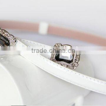 PU With Rhinestone Buckle Belt photo-3
