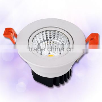 High quality aluminum base led spot downlight 5w 7w COB led downlight wholesale 85-265v