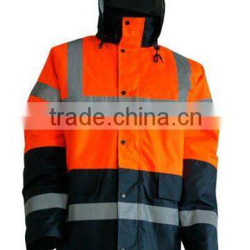 two tone safety jacket high visibility