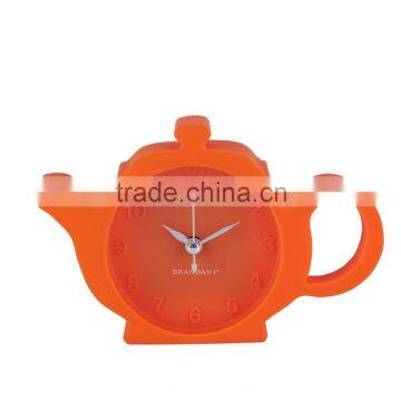 2016 new design teapot shape silicon clock