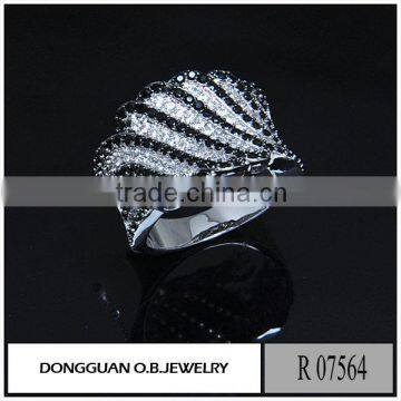 Imitation white gold 925 CZ ring fashion america style Chinese silver jewelry ring