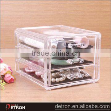 Cosmetic organizer acrylic cube display stand