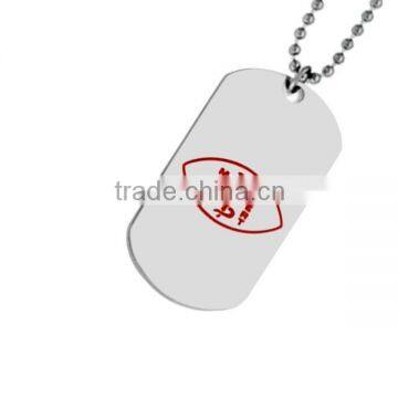 SRP0155 Marquise Shaped Medical Alert Icon Tag Rod of Asclepius Pendant Custom Stainless Steel Pendant