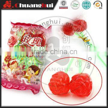 Double 10g Rose Lollipop Candy