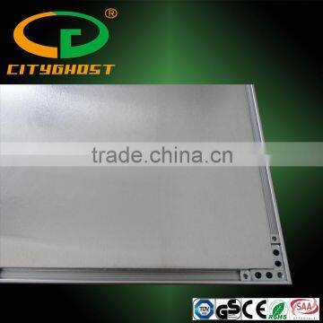 Green Hotel Lighting Lamp 595*595*8.5MM Ra>80 100-277V AC Silver Frame 40W 600x600 LED Panel CE photo-4
