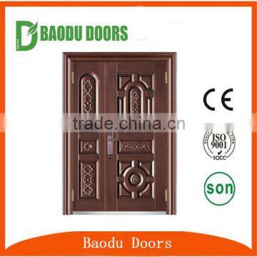2016 New Style Cheap Security Exterior Steel Door Commercial Double Steel Doors photo-3