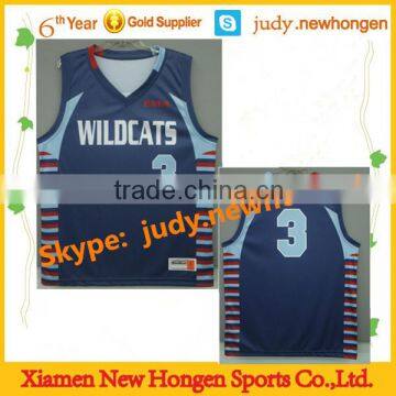 China digital sublimated basketball uniform, basketball suit