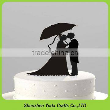 Laser-cut engagement wedding cake decorational gift, cake topper on the cake