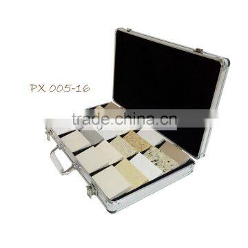 custom portable stone sample display box/marble stone decorative box/tiles sample display box PX005-16