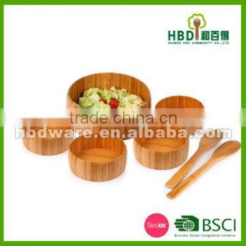 Durable Salad Bowls with server spoon wholesale