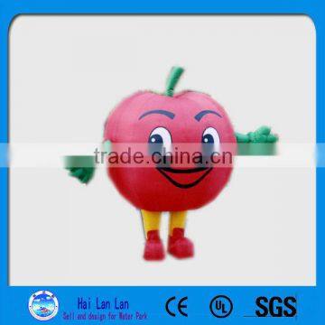 Apple Inflatable Walking Cartoon For Advertising Promotion