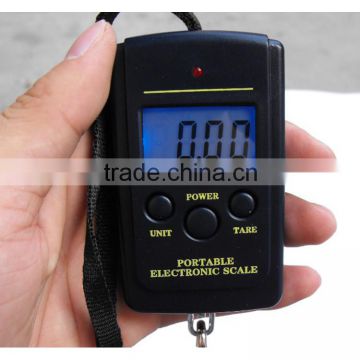 Digital lcd display mini hook luggage scale 40kg