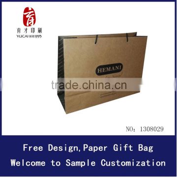 Wholesale 150G Brown Kraft paper, craft Shoppoing Bag