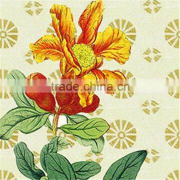 ZTCLJ Flower Mural Wall Backsplash Design Art Glass Mosaic Tile