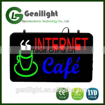 Internet OPEN Cafe Shop Bar LED Light Sign