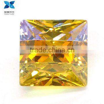 Wholesale Wuzhou zhanhao jewelry Multicolor square cz gemstone