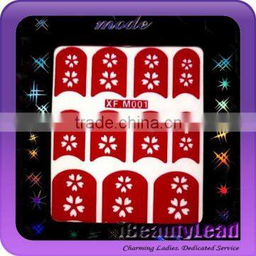 48 designs hollow out stickers nail art stickers 3d nail decoration