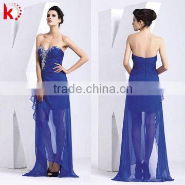 sexy backless off shoulder beaded see through blue formal dresses for women