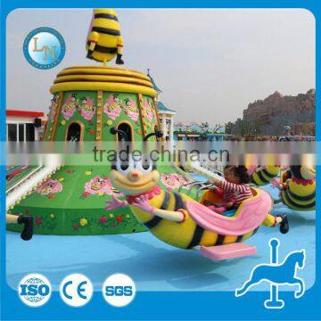 Zhengzhou Lino Funfair Ride Manufacturers! Amusement Family Funfair Fiberglass Rides Rotary Bee for Sale photo-6