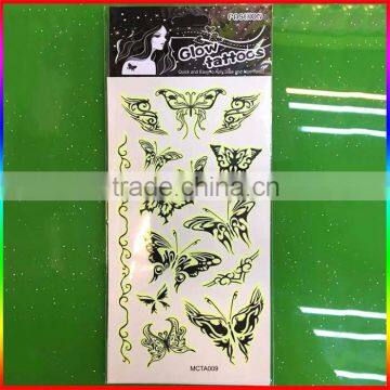 Custom Glow in the Dark Temporary Tattoo Stickers photo-2
