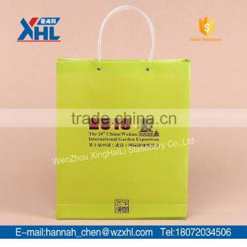 promotional gold stamping gift bag foldable shopping bag (with pipe handle )