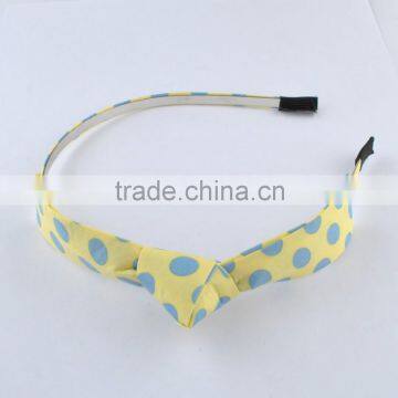 Fabric Big Bow With Colorful Dot Head Band photo-2
