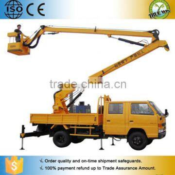 14m-16m aerial working platform overhead working truck truck mounted platform articulated basket platform