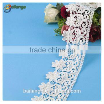 Fashion custom new arrival thick african french chemical lace trim 2014